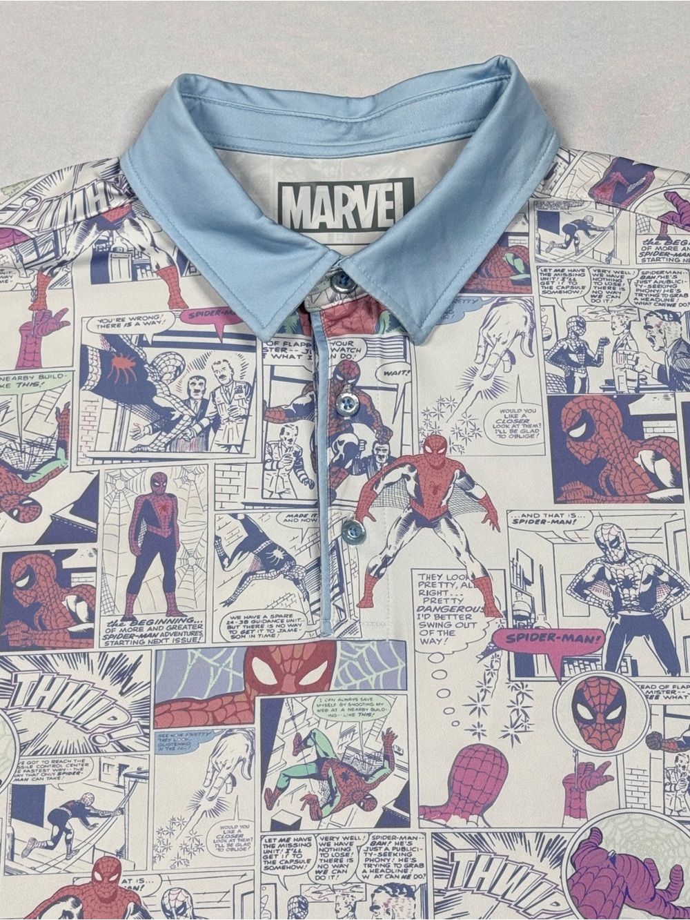 Marvel RSVLTS Spider-Man “Amazing Fantasy” All-Day Polo Large - Picture 2 of 8
